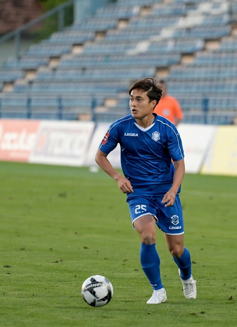 バラジディンでプレーする浦田樹　©Siniša Sović / NK Varaždin