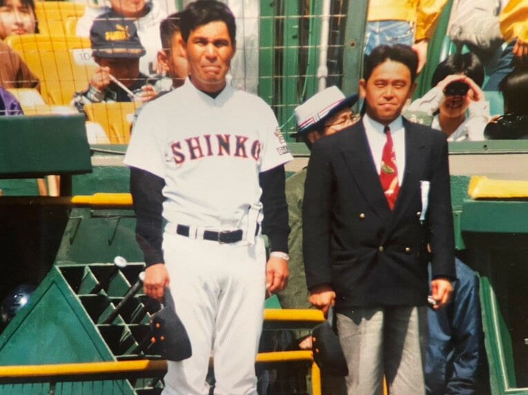 1995年の阪神大震災当時、神港学園を率いていた北原元監督／本人提供