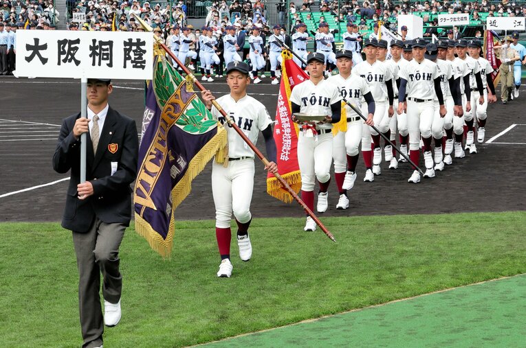 2023年のセンバツには大阪から履正社の大阪桐蔭の2校が出場。大阪桐蔭は前年センバツの覇者でもあった ／ photograph by JIJI PRESS