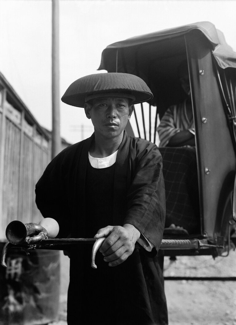 1930年ごろの人力車夫（資料写真）　©Getty Images