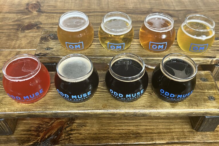 撮影と撮影の合間にビール屋も開拓。クラフトビール好きの性か　©Masashi Hara