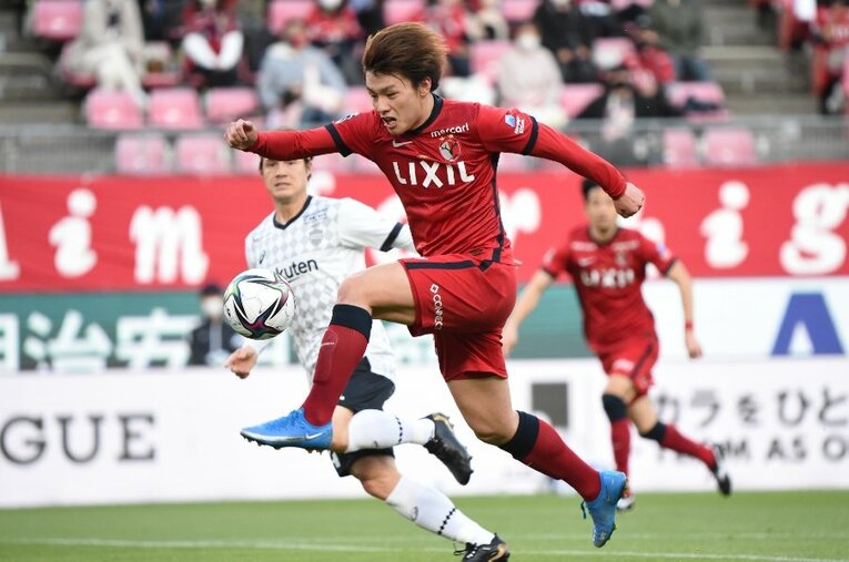 エースとして鹿島アントラーズを牽引する存在に成長した上田綺世 ／ photograph by J.LEAGUE