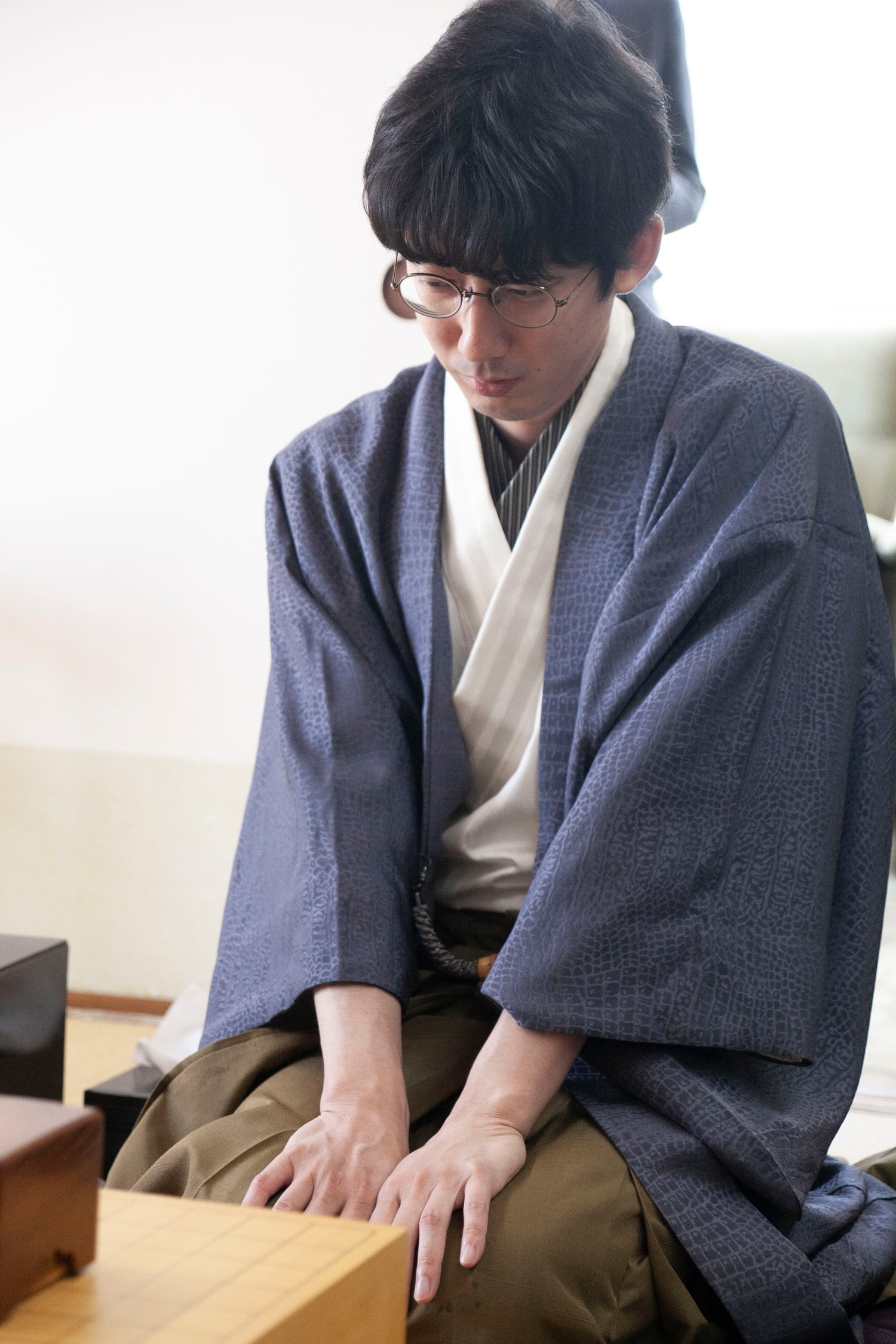 棋聖戦第2局の杉本　©日本将棋連盟