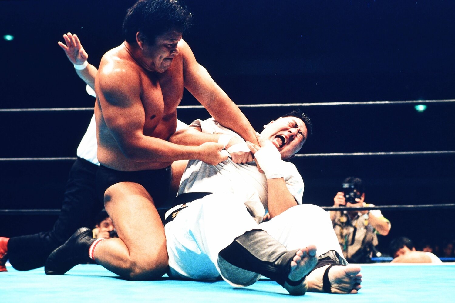 1991年6月、藤波辰爾とシングルで対戦した青柳政司。IWGP王座への挑戦は幻に終わった