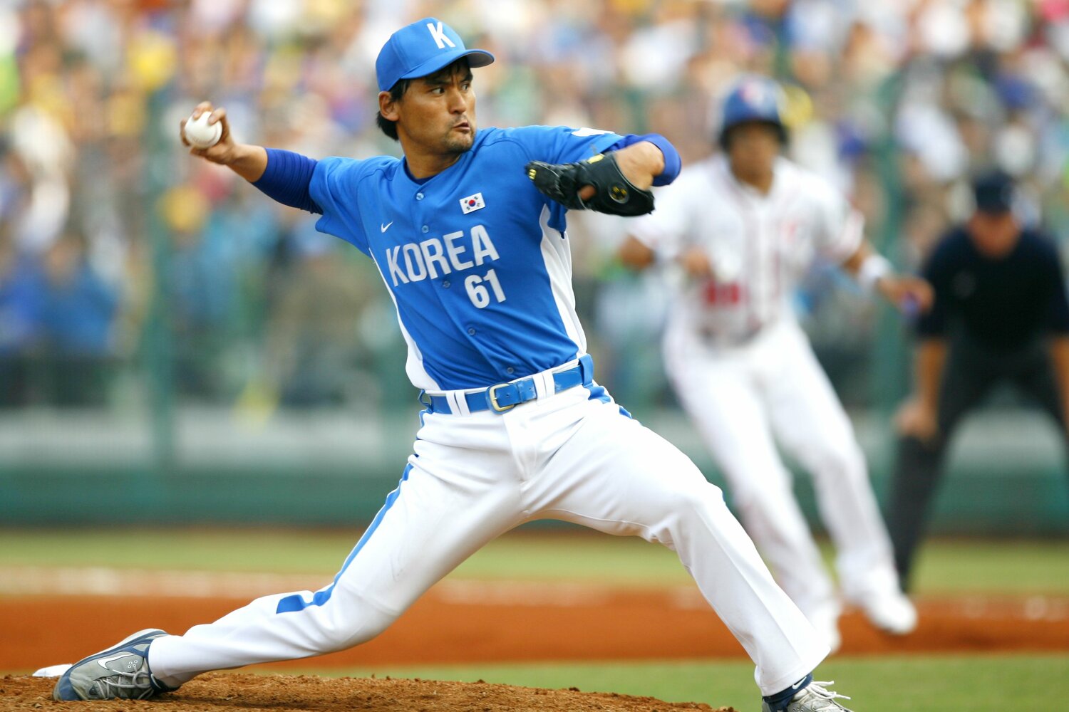 第1回大会で最多セーブを挙げたパク・チャンホ。韓国人初のメジャーリーガーとして、ドジャースなどで活躍。2011年にはオリックスにも所属した ©Naoya Sanuki