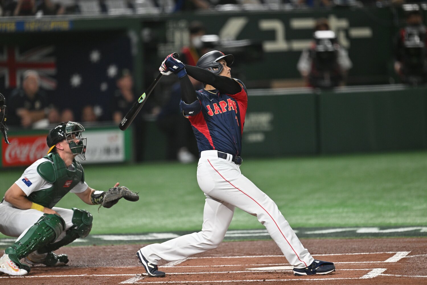 WBCオーストラリア戦での大谷の特大ホームラン　©Naoya Sanuki