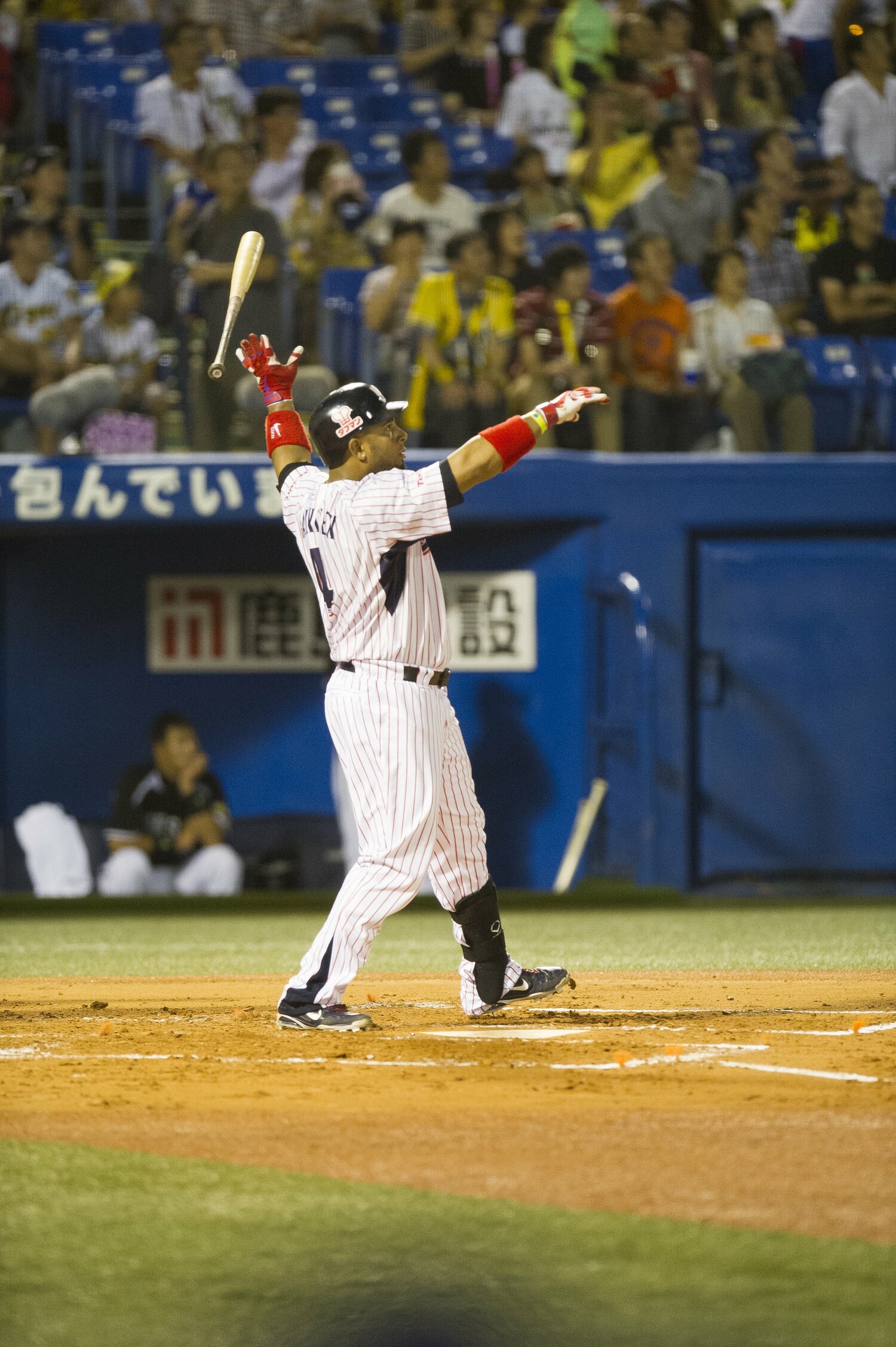 本塁打記録を更新した13年のバレンティン　©Nanae Suzuki
