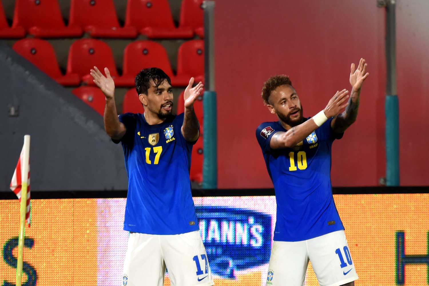 パラグアイ戦でも活躍し大喜び©Getty Images