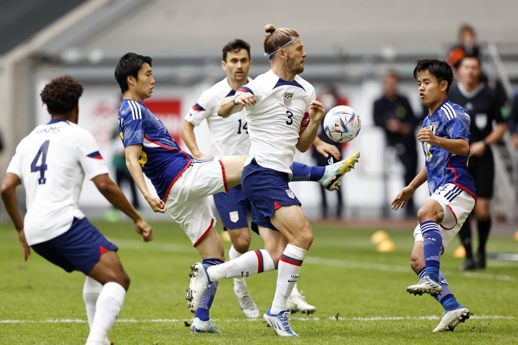 鎌田と久保は当意即妙な連係を見せた　©ANP/Getty Images