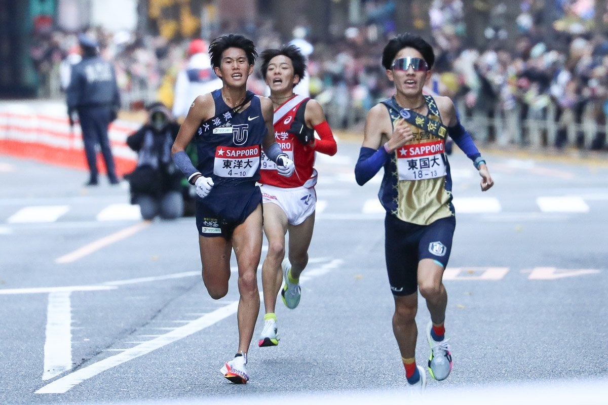 東京国際、東洋、帝京、順天堂の4校が最後の最後まで順位を競った　©️Misa Fujii