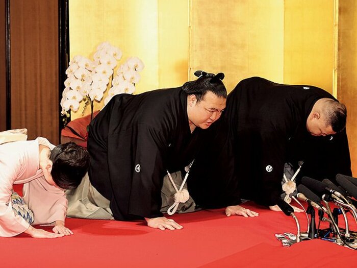 横綱の名に恥じぬよう精進いたします。~四字熟語ではなく、シンプルに語った稀勢の里の人間性~<Number Web> photograph by KYODO