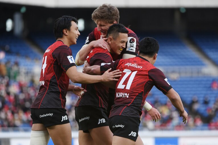 白星発進した横浜キヤノンイーグルスは第2節コベルコ神戸スティーラーズ戦でも大勝し、躍進を予感させた（2022年1月15日）©︎Itaru Chiba