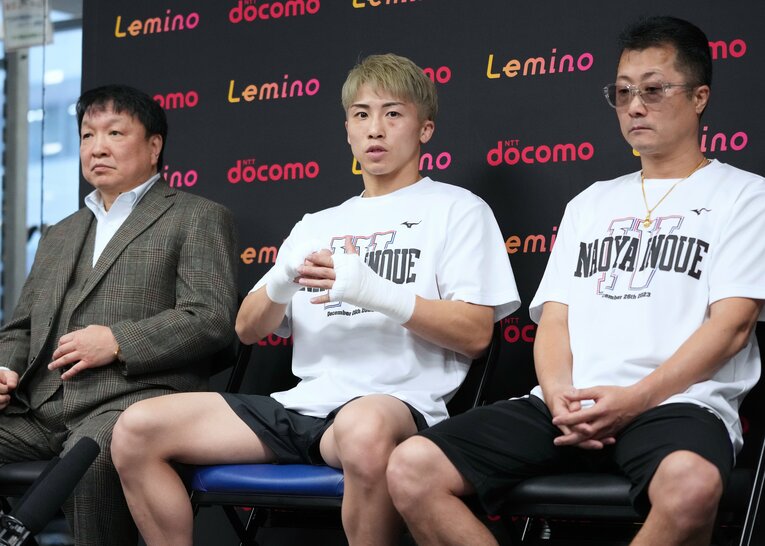 圧倒的有利が伝えられても、井上陣営に油断や慢心は一切ない　©Naoki Fukuda