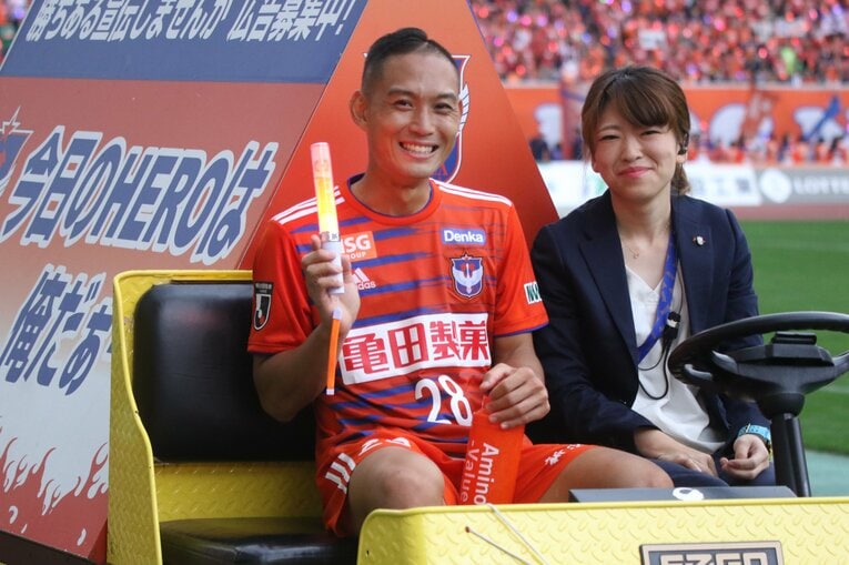 2019年10月5日、J2第35節の鹿児島ユナイテッドFC戦　©︎Takahito Ando