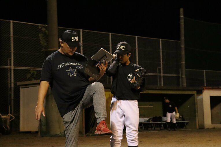 ナイター練習、土日は専用球場も…【写真多数】群馬県渋川市の小中学生向け野球クラブ「S.Y.C」の練習風景　©Takahiro Nagao