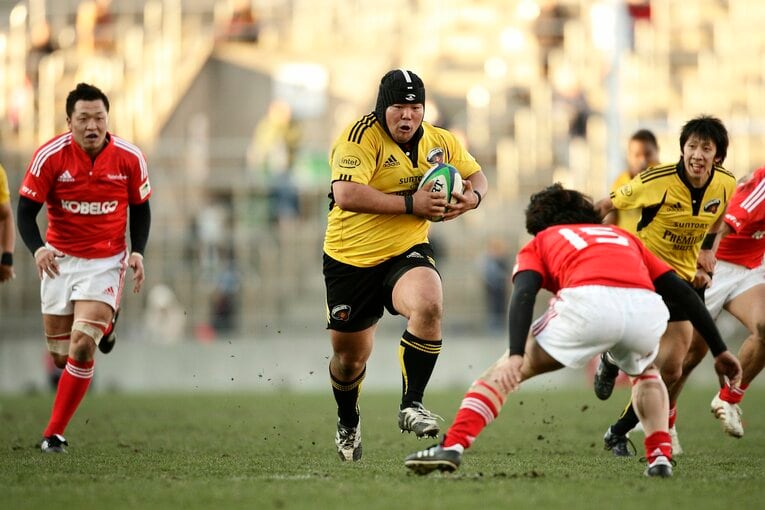 サントリーでは4度のリーグ優勝を経験（写真は2009年神戸製鋼戦）　©︎Tamon Matsuzono