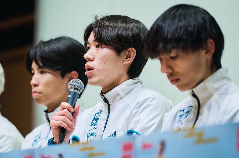 もともとは当日変更で外れる旨を原晋監督から伝えられていたという平松　©︎Yuki Suenaga