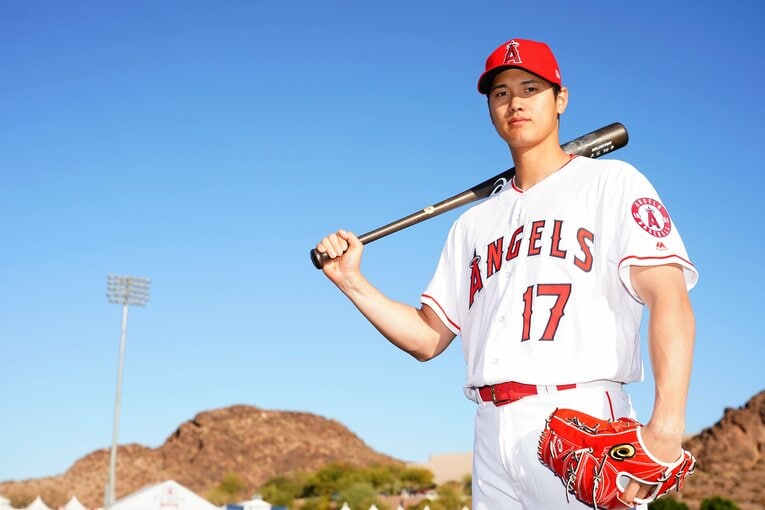 2018年の大谷翔平　©Getty Images