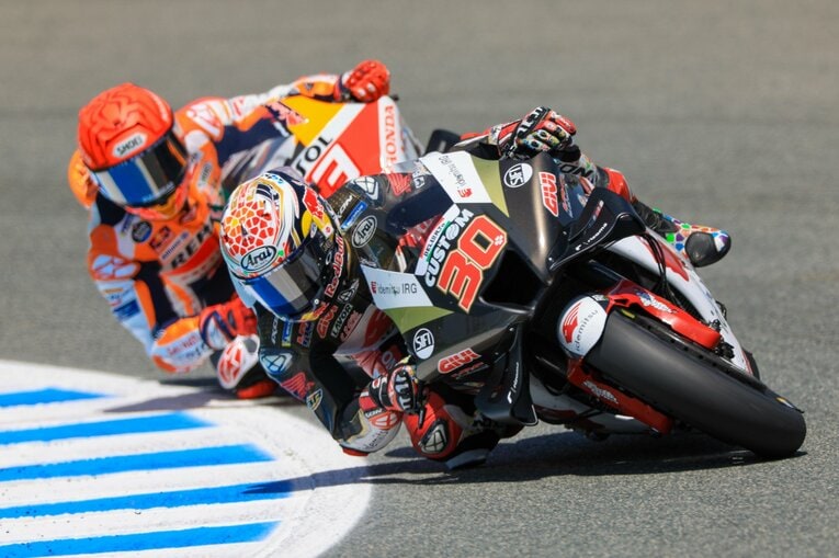 スペインGPの中上貴晶　photograph by Satoshi Endo