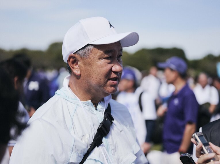 来年も「予選会で10位を狙うチーム作りをする」という大志田監督　©Shigeki Yamamoto