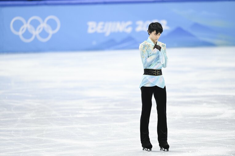 北京五輪フリー『天と地と』、演技終了後　©Asami Enomoto/JMPA