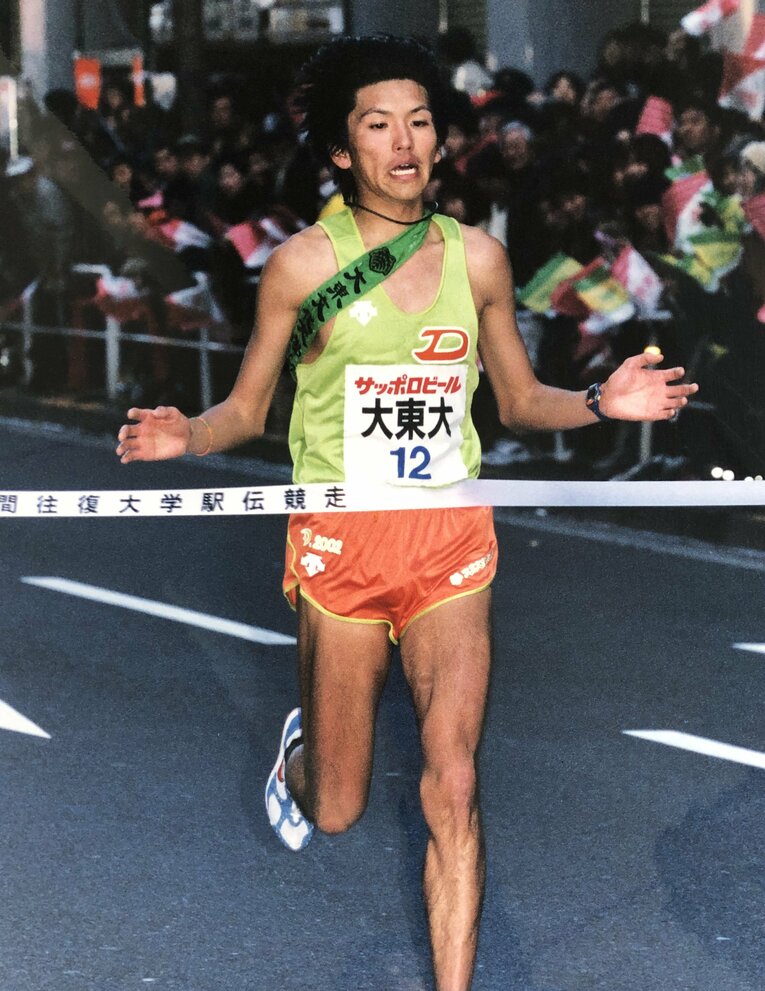 踏切のアクシデントにもめげず５位でゴールした田子さん　©︎本人提供