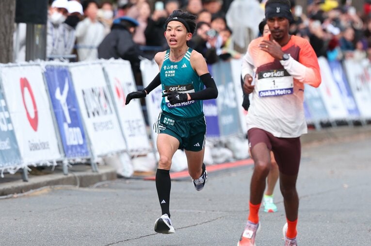 初マラソンとなった大阪マラソンでは、日本歴代10位の快走で力を見せつけた　©AFLO