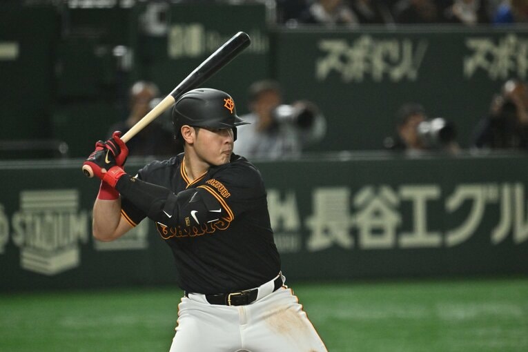 巨人時代の岡本　©Hideki Sugiyama