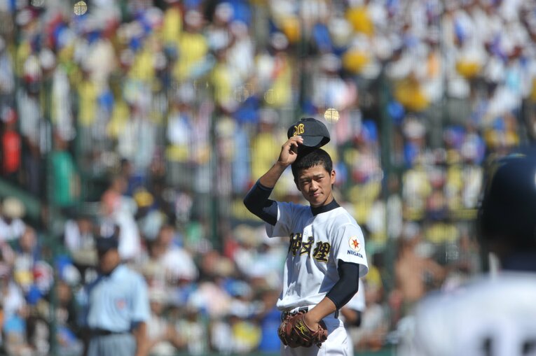 準決勝までほぼひとりでマウンドを守ってきた伊藤だけに、決勝前には疲労の色が見えたという　©︎JIJI PRESS