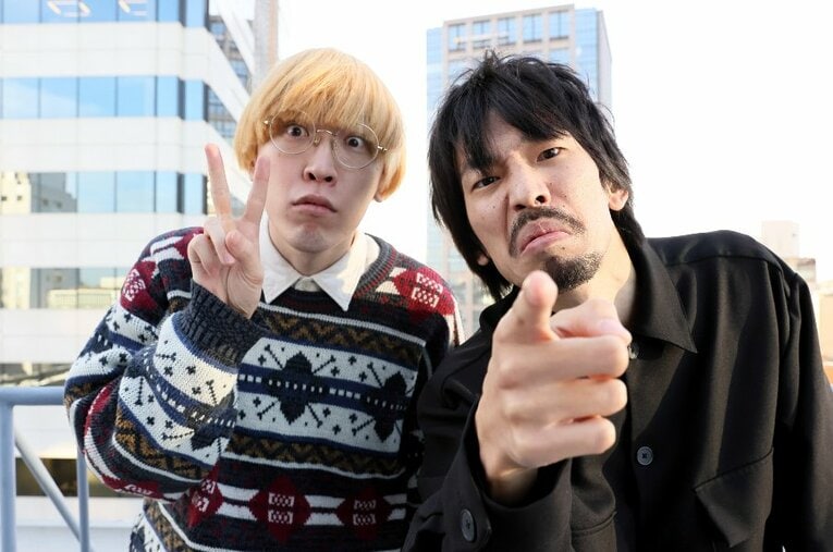 結成9年でM-1決勝初出場となった真空ジェシカ。川北茂澄（ボケ、ネタ作り担当、右）とガク（ツッコミ担当）。おぎやはぎやアンタッチャブルと同じ人力舎所属 ／ photograph by Shigeki Yamamoto