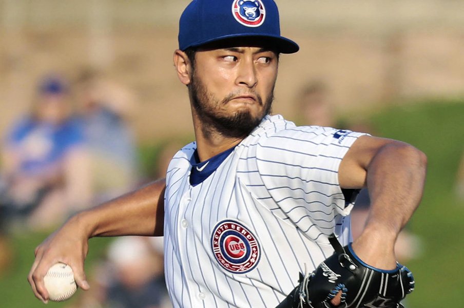 ダルが称賛された「Class Act」。マイナー登板後の弱気と感謝の印。<Number Web> photograph by Kyodo News