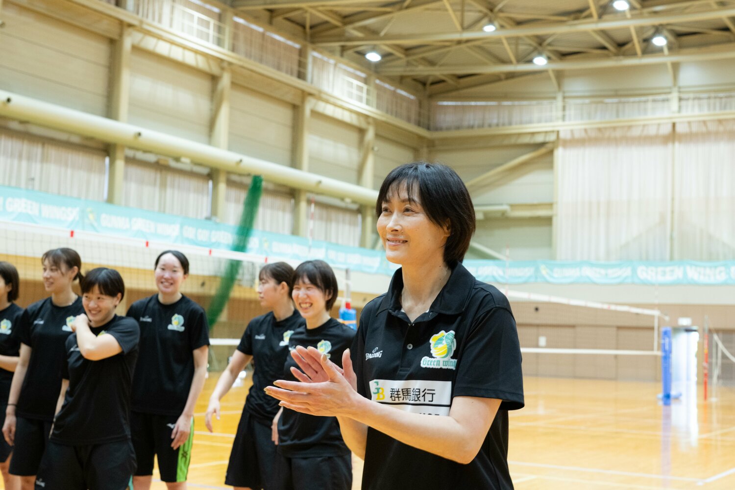 現在は「SVリーグ」群馬グリーンウイングスで監督を務める