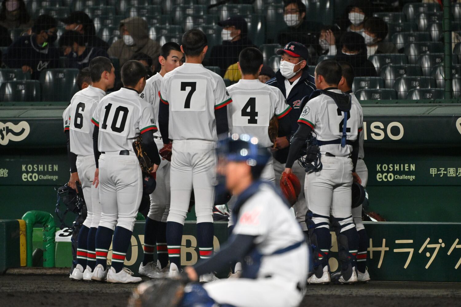 ハツラツとしたプレーを見せた只見高ナイン ©Hideki Sugiyama