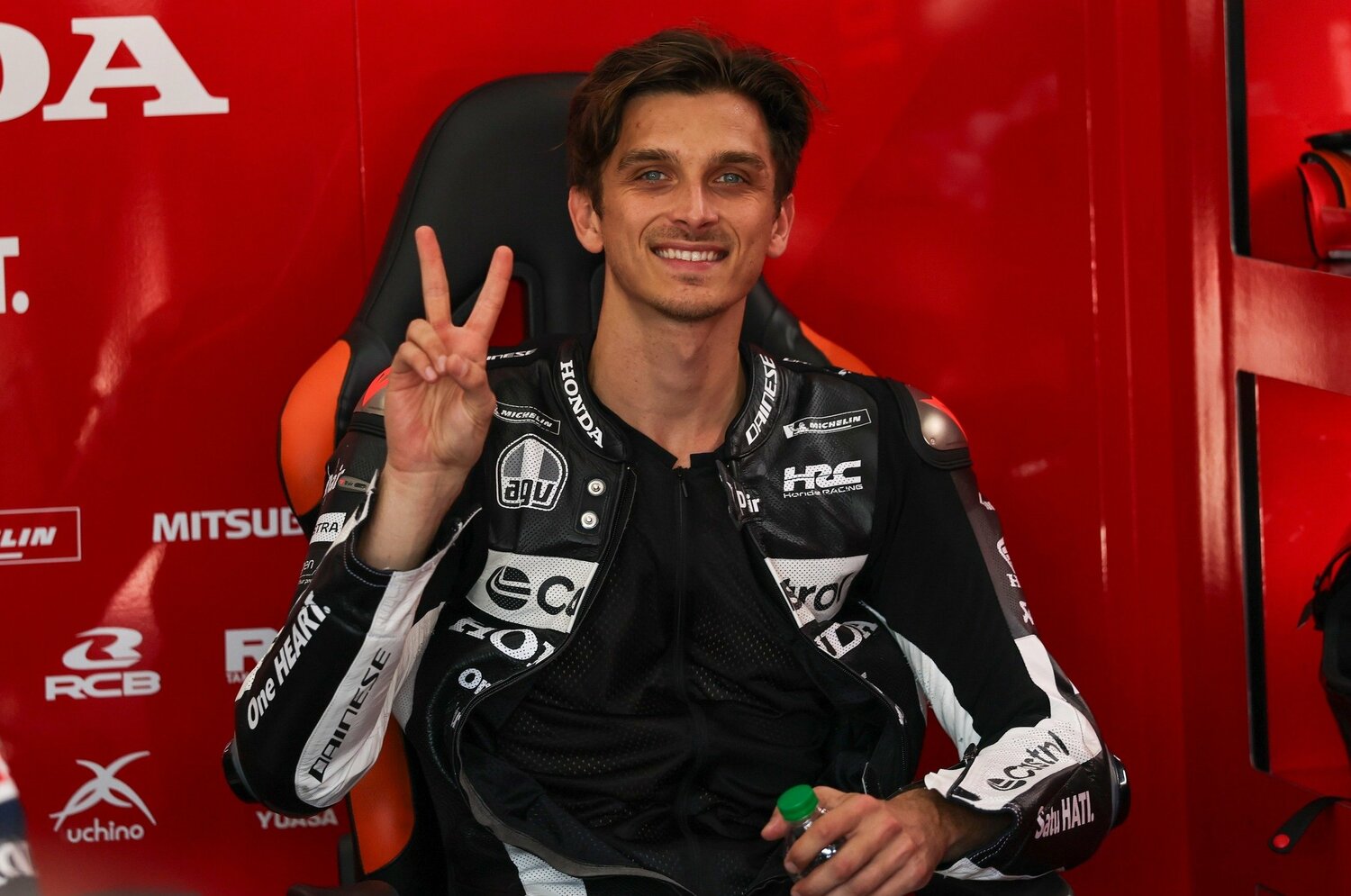 ルカ・マリーニはバレンティーノ・ロッシの異父弟。レンズを向けると明るい表情を返してくれた　©Satoshi Endo