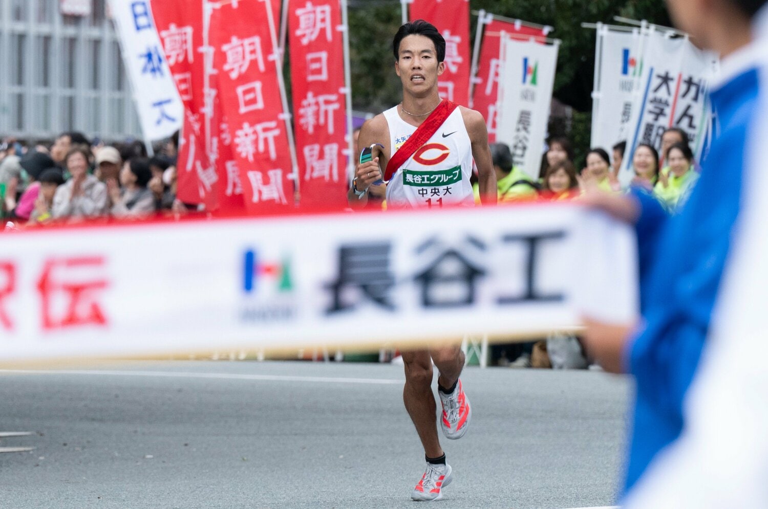 全日本大学駅伝で8区を務めたエース溜池一太　©Tadashi Hosoda