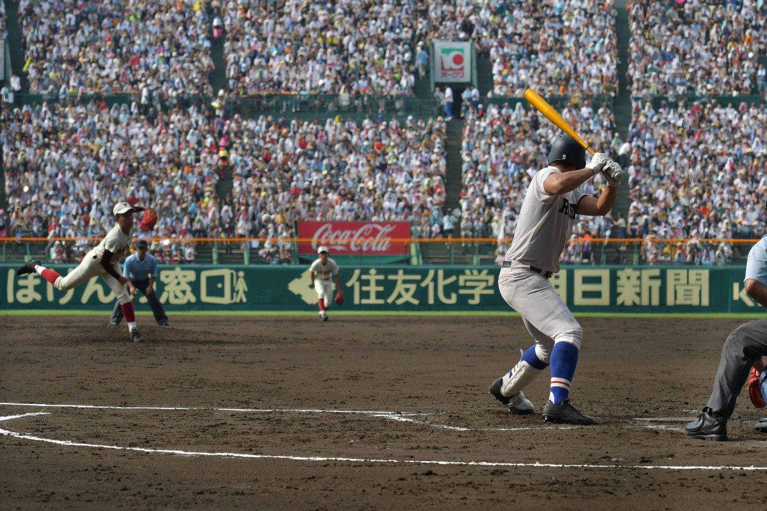 夕立や台風がある夏だが、その時期の甲子園は太平洋高気圧に覆われる期間だ(2019年撮影)©Hideki Sugiyama