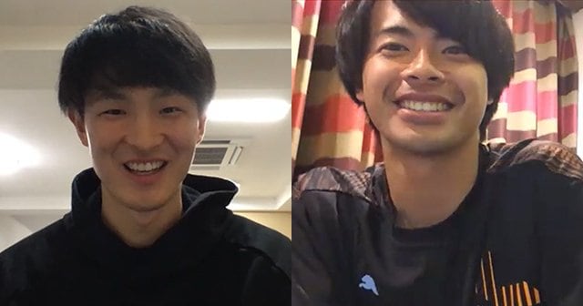 同じ“川崎”ながら三笘（右）が沖縄キャンプに参加中とあってリモートでの取材となった