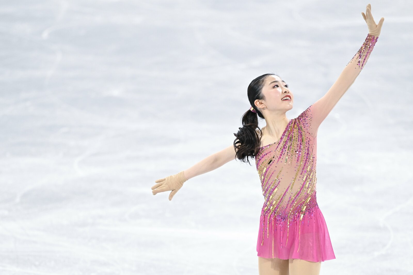 2大会優勝の安定感を見せる千葉百音　©️Asami Enomoto