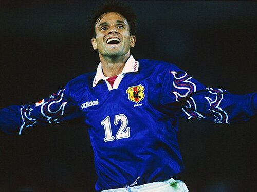 日本代表 1997？ 炎 アウェイユニフォーム 呂比須ワグナー