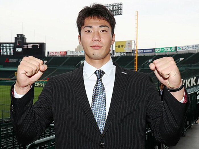 阪神8位・藤谷洸介は田中正義級!?ギータを抑えた角度と球威は本物。<Number Web> photograph by NIKKAN SPORTS