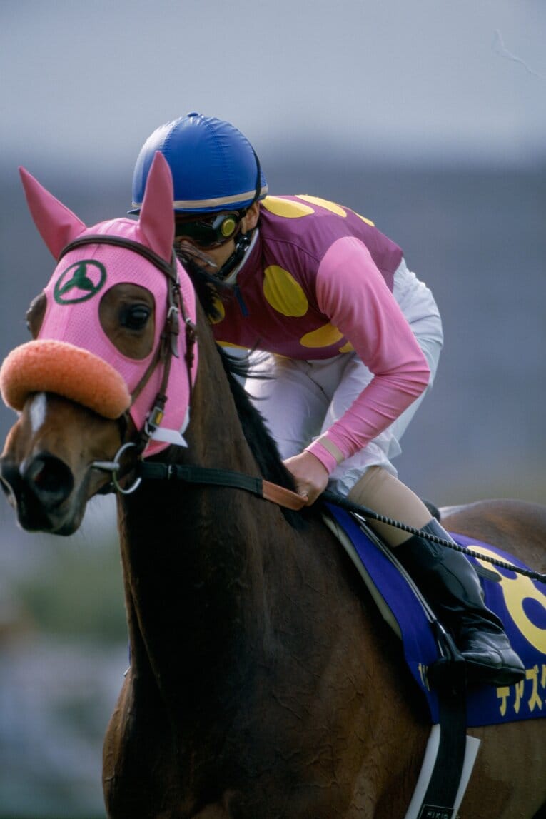 第60回桜花賞での松永幹夫とチアズグレイス　©Bungeishunju