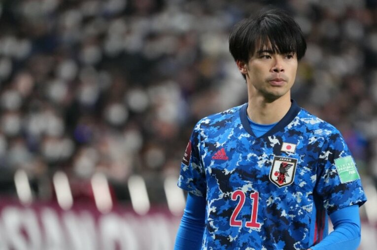 W杯出場が懸かったオーストラリア戦で2ゴールを決めた三笘薫。昨夏から始まった海外生活では「食事」を見直した ／ photograph by Masaki Fujioka/JMPA