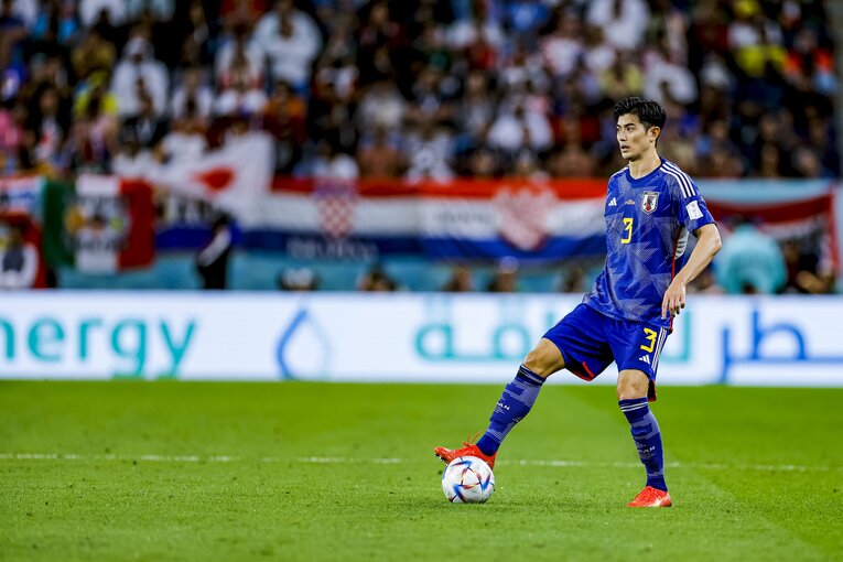 スペイン戦に続き、クロアチア戦でも安定したパフォーマンスを見せた谷口彰悟　©Kiichi Matsumoto/JMPA