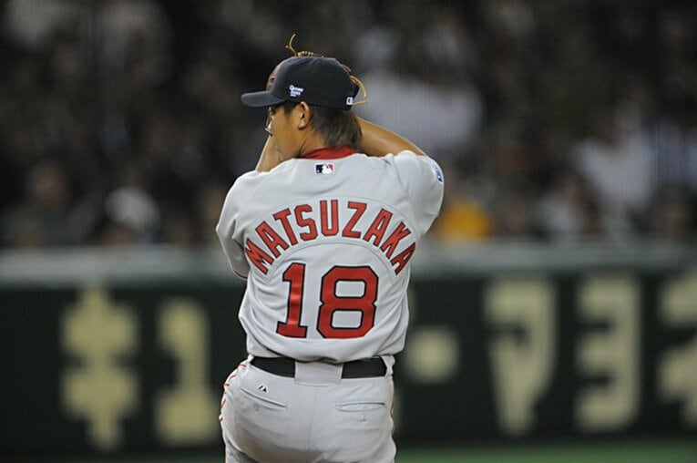 レッドソックス時代の松坂（c）HidekiSugiyama