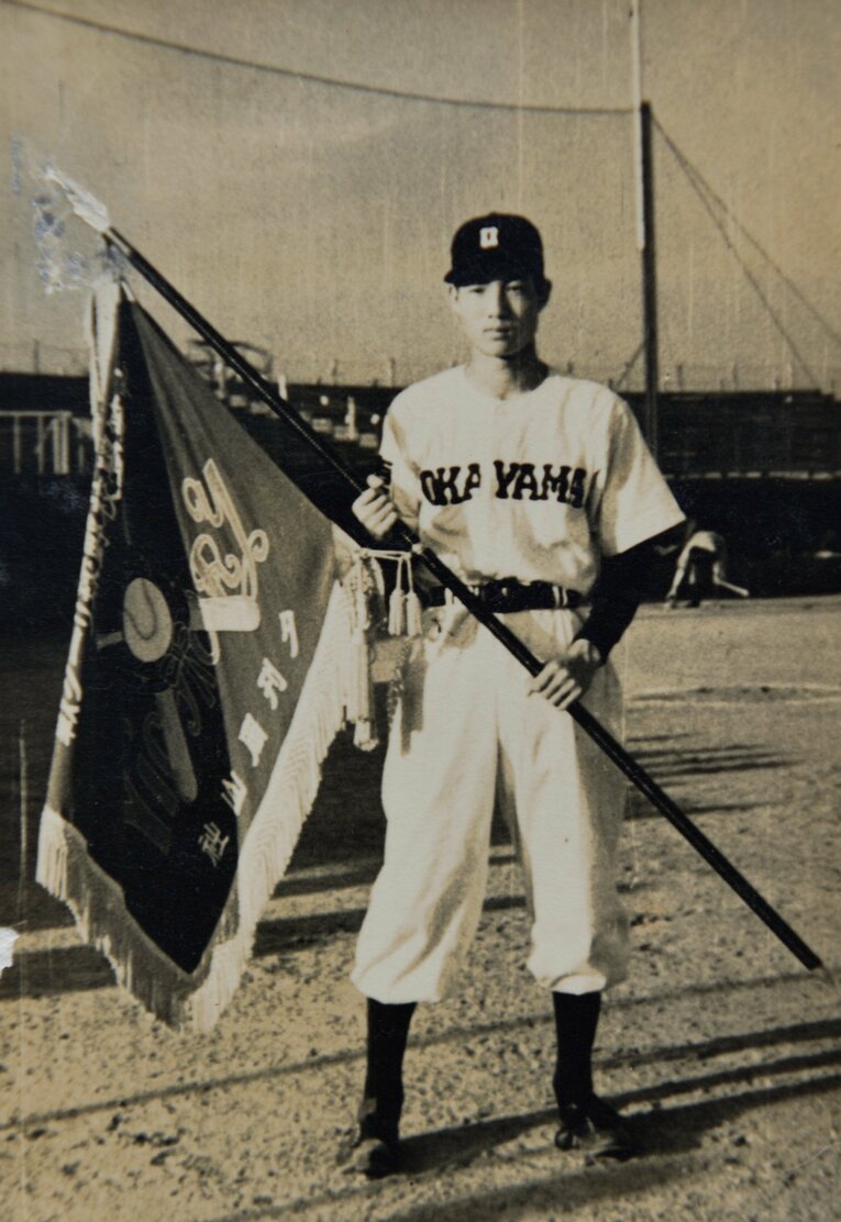 岡山東高校時代の八名信夫（写真=本人提供）