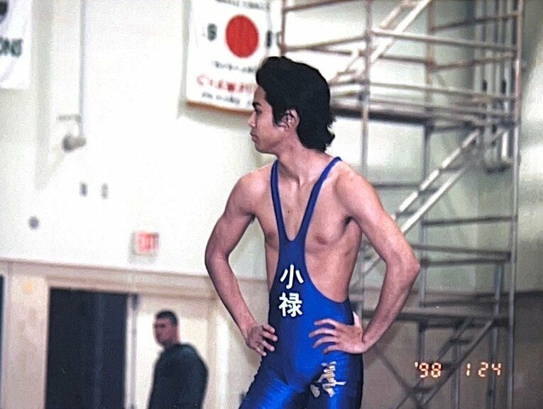 沖縄県立小禄高校でレスリングを学んだ　©Mitsuhisa Sunabe