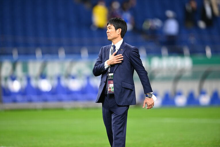 オーストラリア戦後の森保監督　©JMPA