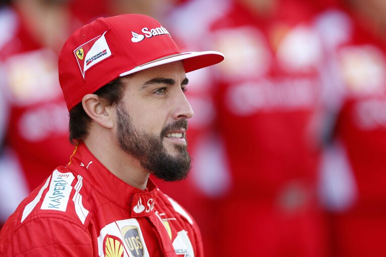 フェラーリ時代のフェルナンド・アロンソ。10年から在籍5年間で挙げた勝利は11にとどまり、タイトル獲得はできなかった　photograph by Getty Images