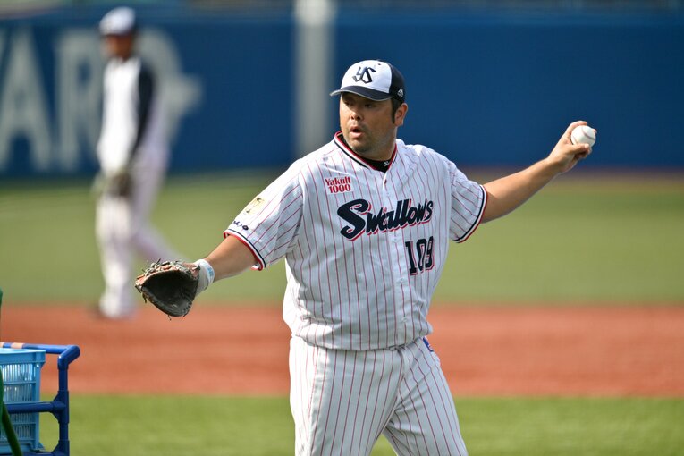 試合前練習風景。フリー打撃　©Hideki Sugiyama