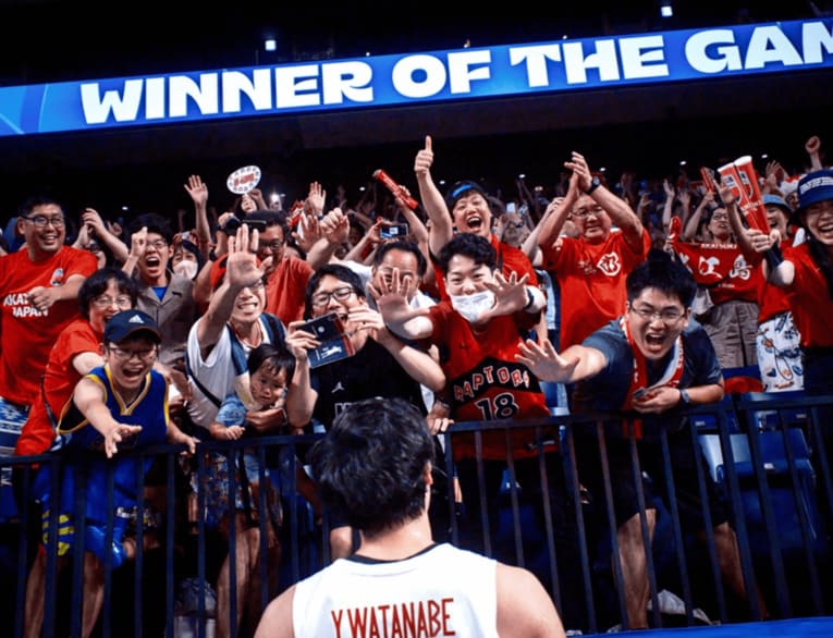 W杯ベネズエラ戦の渡邊雄太　©FIBA